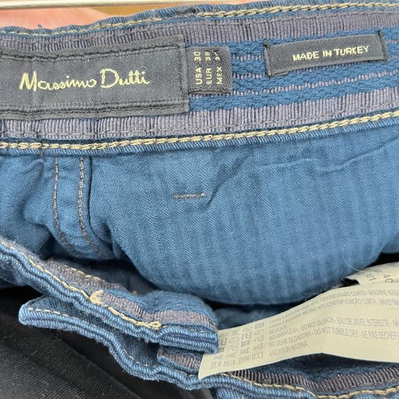 MASSIMO DUTTI Navy Men's Slim Fit Pants Size 30 - Picture 5 of 5